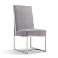 Manhattan Comfort Element Velvet Dining Chair in Grey DC030-GY